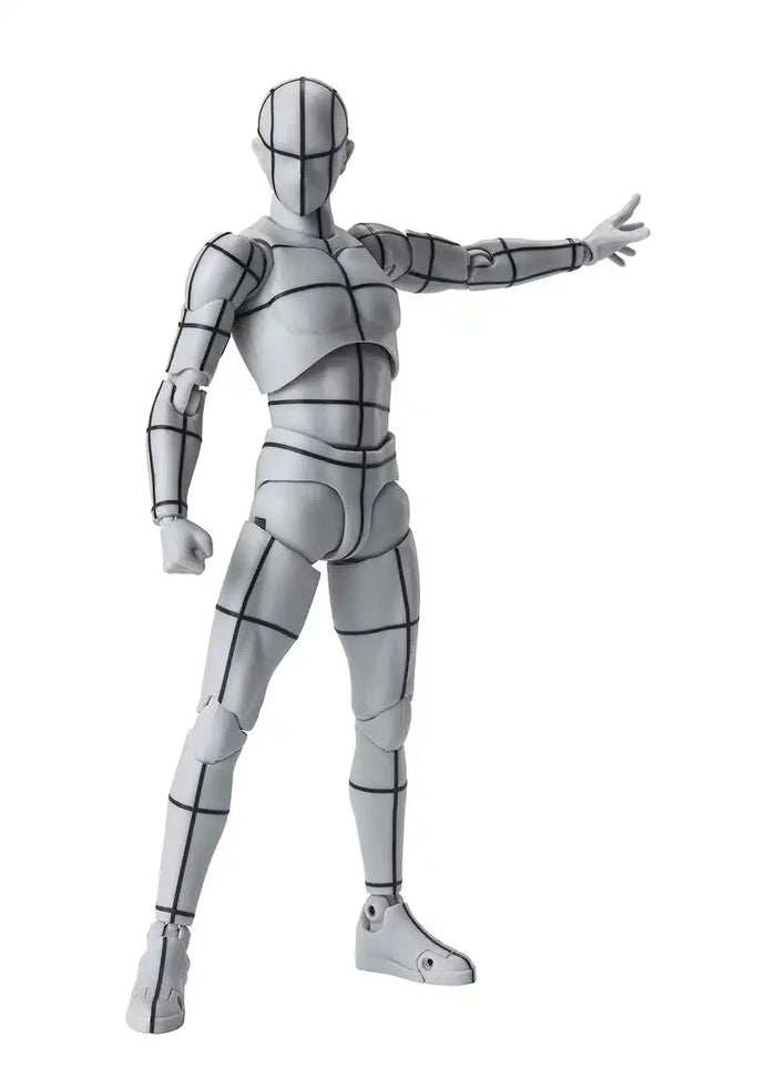 Shfiguarts Body-Kun -Wire Frame- (Gray Color Ver.) Approximately 150Mm Pvc Abs Pre-Painted Movable Figure- Japan Figure Store - #1 Bring To You The Best Japanese Goods
