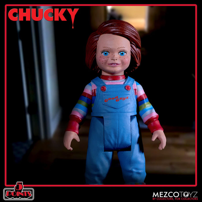 Mezco Chucky Action Figure Deluxe Set 5 Point Childs Play Series