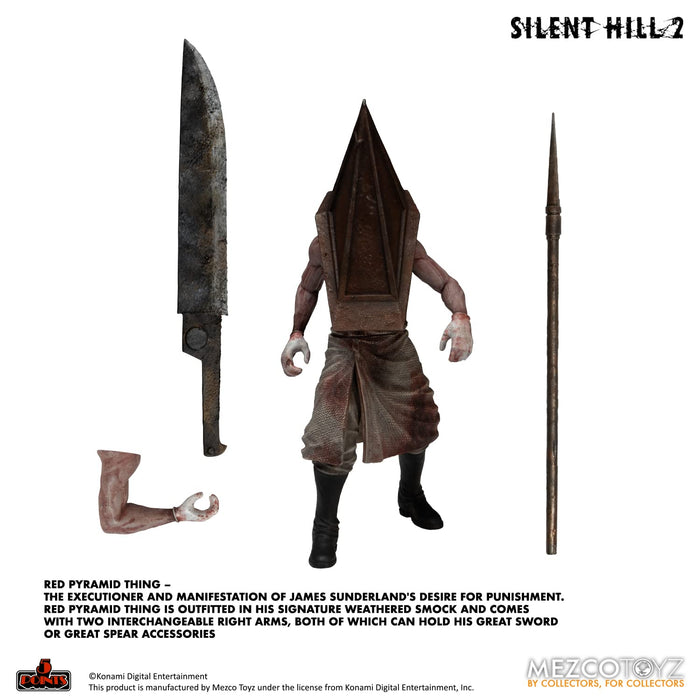 Mezco 5 Point Silent Hill 2 Red Pyramid Thing Bubble Head Nurse Figure Set 3.75