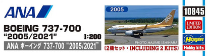 HASEGAWA 1/200 Ana Boeing 737-700 '2005/2011' Plastic Model- Japan Figure Store - #1 Bring To You The Best Japanese Goods