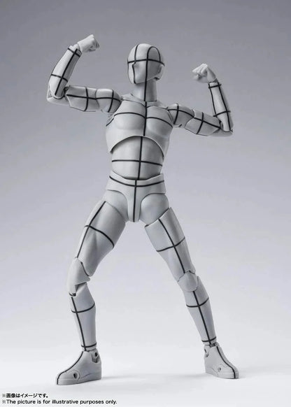 Shfiguarts Body-Kun -Wire Frame- (Gray Color Ver.) Approximately 150Mm Pvc Abs Pre-Painted Movable Figure- Japan Figure Store - #1 Bring To You The Best Japanese Goods