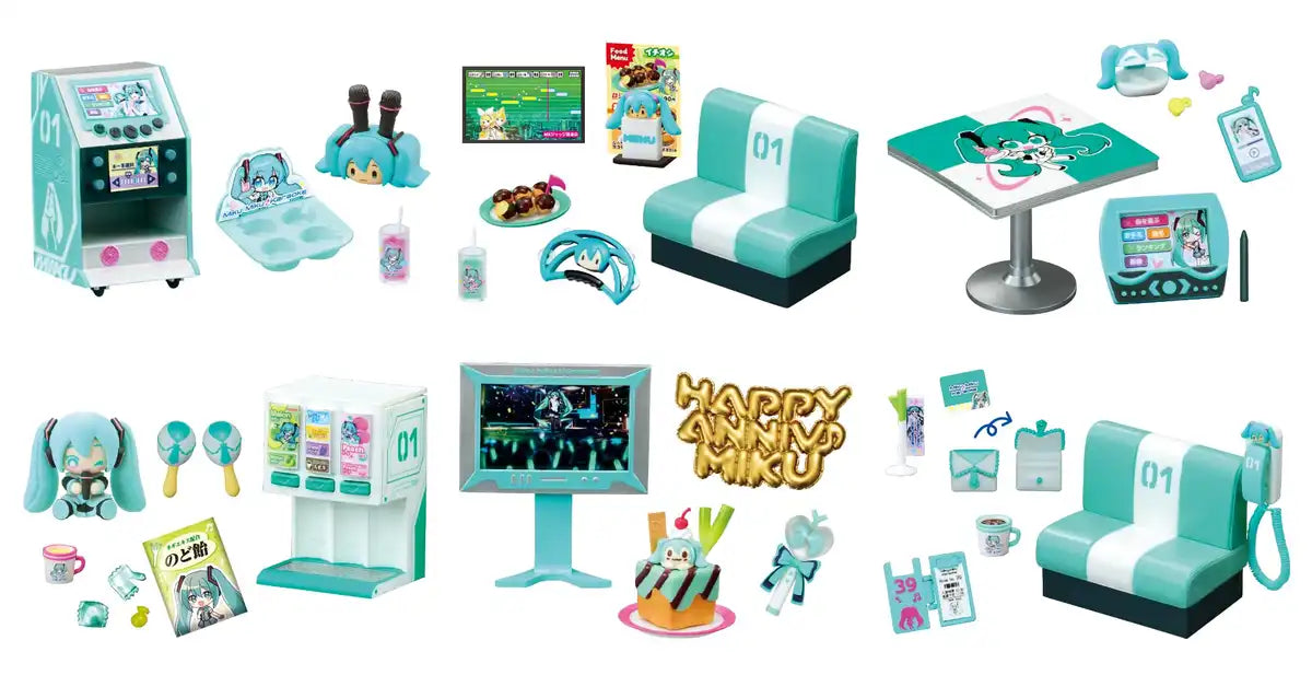Re-Ment Hatsune Miku Karaoke Box 1: Compact H120xW145xD185mm PVC ABS