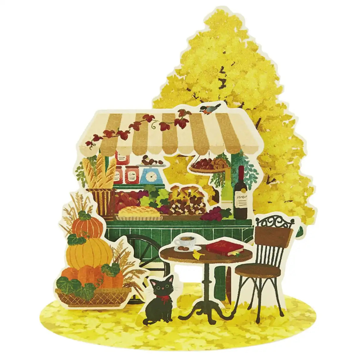 Sanrio Autumn Ginkgo & Marche Greeting Card with Overseas Shipping Available- Japan Figure Store - #1 Bring To You The Best Japanese Goods