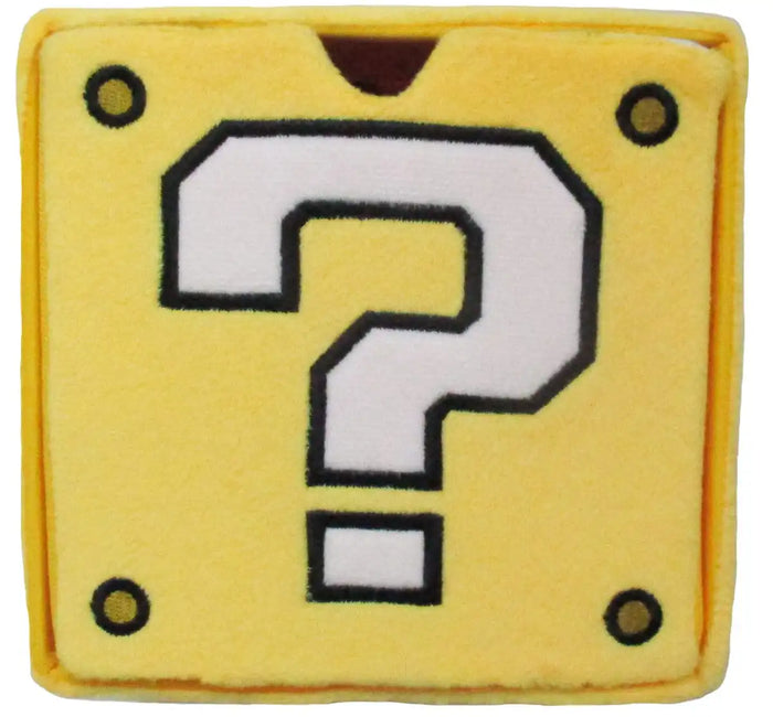 SAN-EI Super Mario Plush Doll Chest Question Mark Block- Japan Figure Store - #1 Bring To You The Best Japanese Goods