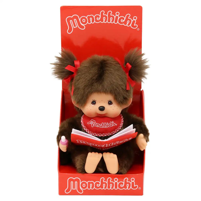 Sekiguchi Monchhichi Girl Plush Toy 20cm with Photo Album and Bows