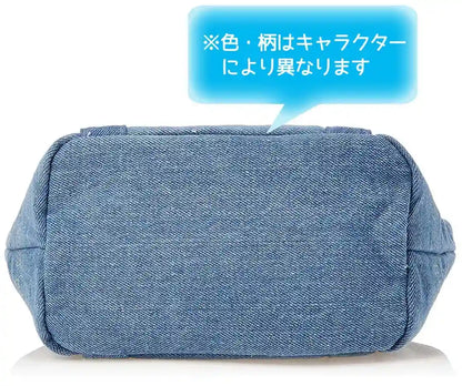 Skater Snoopy Themed Denim Cooler Bag with Cork Pocket - Peanuts Collection- Japan Figure Store - #1 Bring To You The Best Japanese Goods