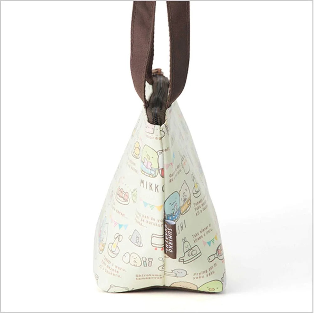 Asahi Koyo Sumikko Gurashi Beige Cooler Bag 16x28x10cm with Ice Pack Pocket- Japan Figure Store - #1 Bring To You The Best Japanese Goods