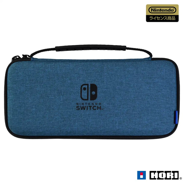 HORI Slim Hard Pouch Plus For Nintendo Switch / Nintendo Switch Oled Model Blue- Japan Figure Store - #1 Bring To You The Best Japanese Goods