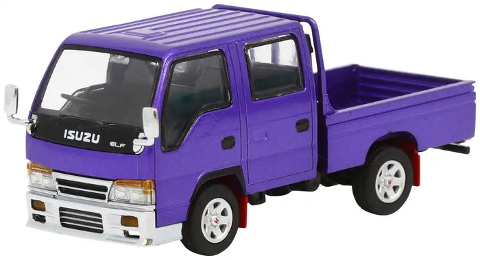 Model 1 Isuzu Elf Double Cab Custom Purple Diecast Car 1/64 Japan Official- Japan Figure Store - #1 Bring To You The Best Japanese Goods