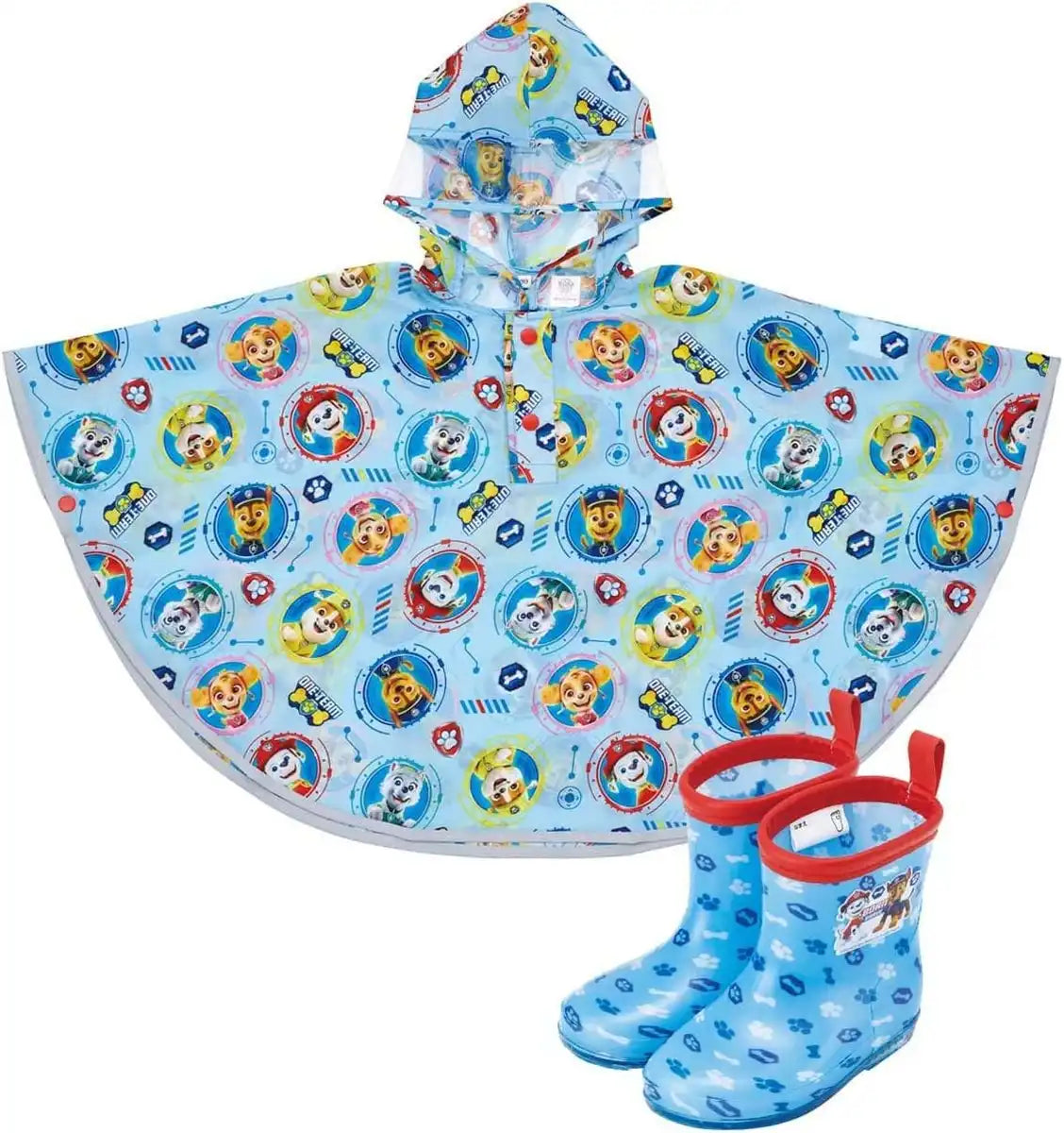 Skater Paw Patrol Children's Rain Poncho Suitable for Height 80-100cm- Japan Figure Store - #1 Bring To You The Best Japanese Goods