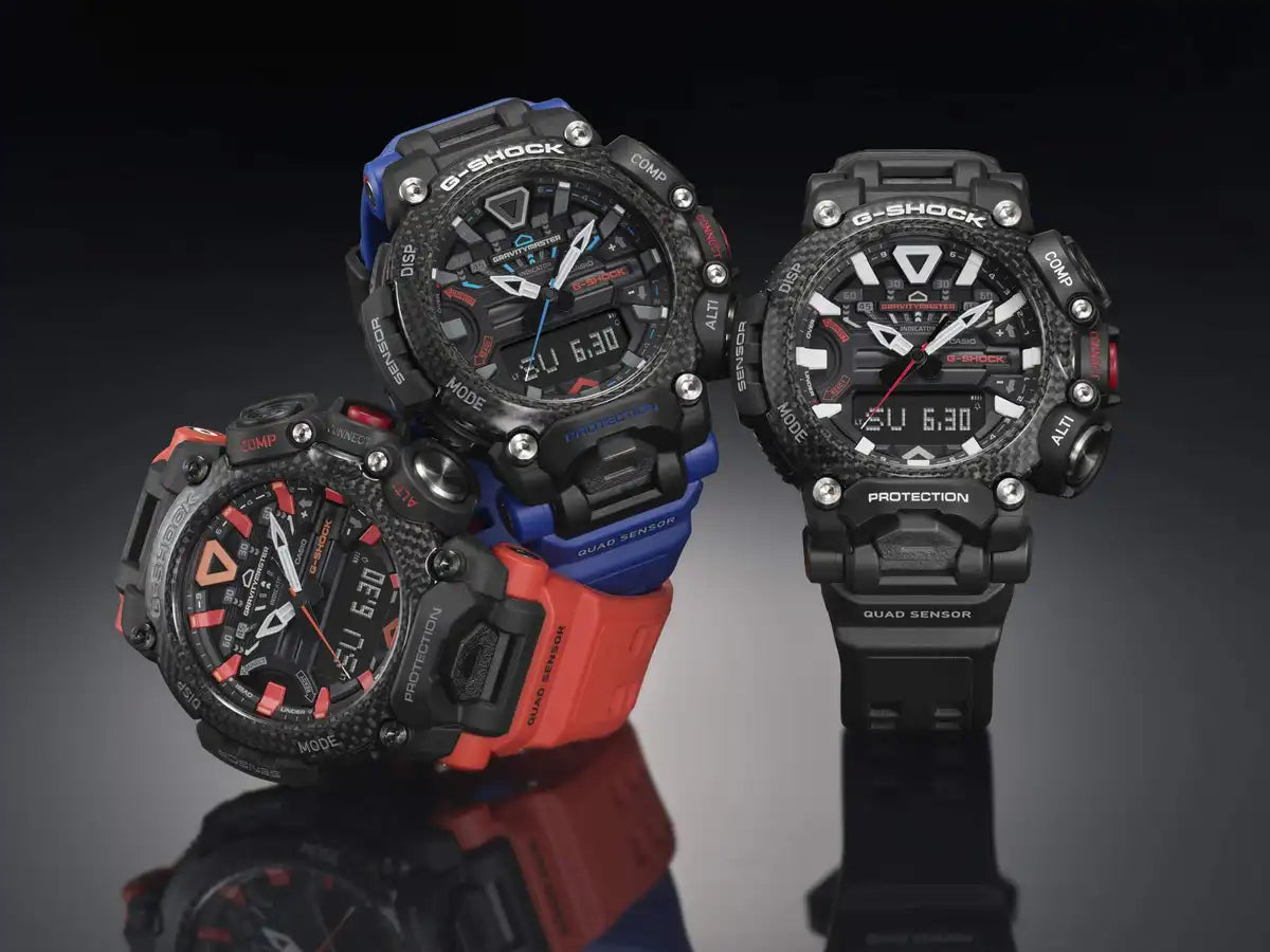 Casio G-Shock Men's Black Gravitymaster Watch Bluetooth Carbon Core Guard GR-B200-1AJF- Japan Figure Store - #1 Bring To You The Best Japanese Goods
