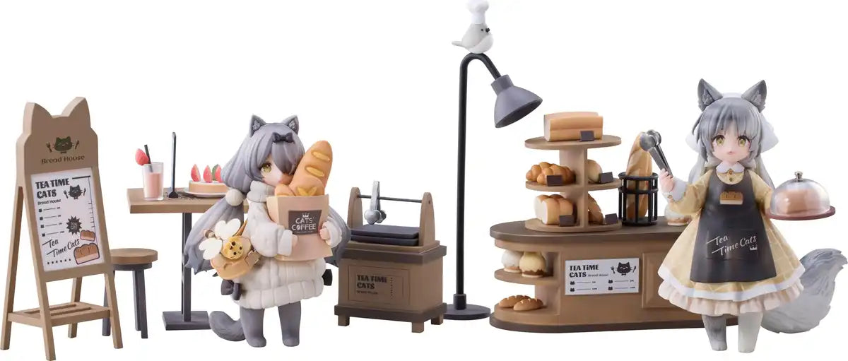 Within Limits Tea Time Cats British Shorthair Dragon Li Meow Town Ribose Tea- Japan Figure Store - #1 Bring To You The Best Japanese Goods