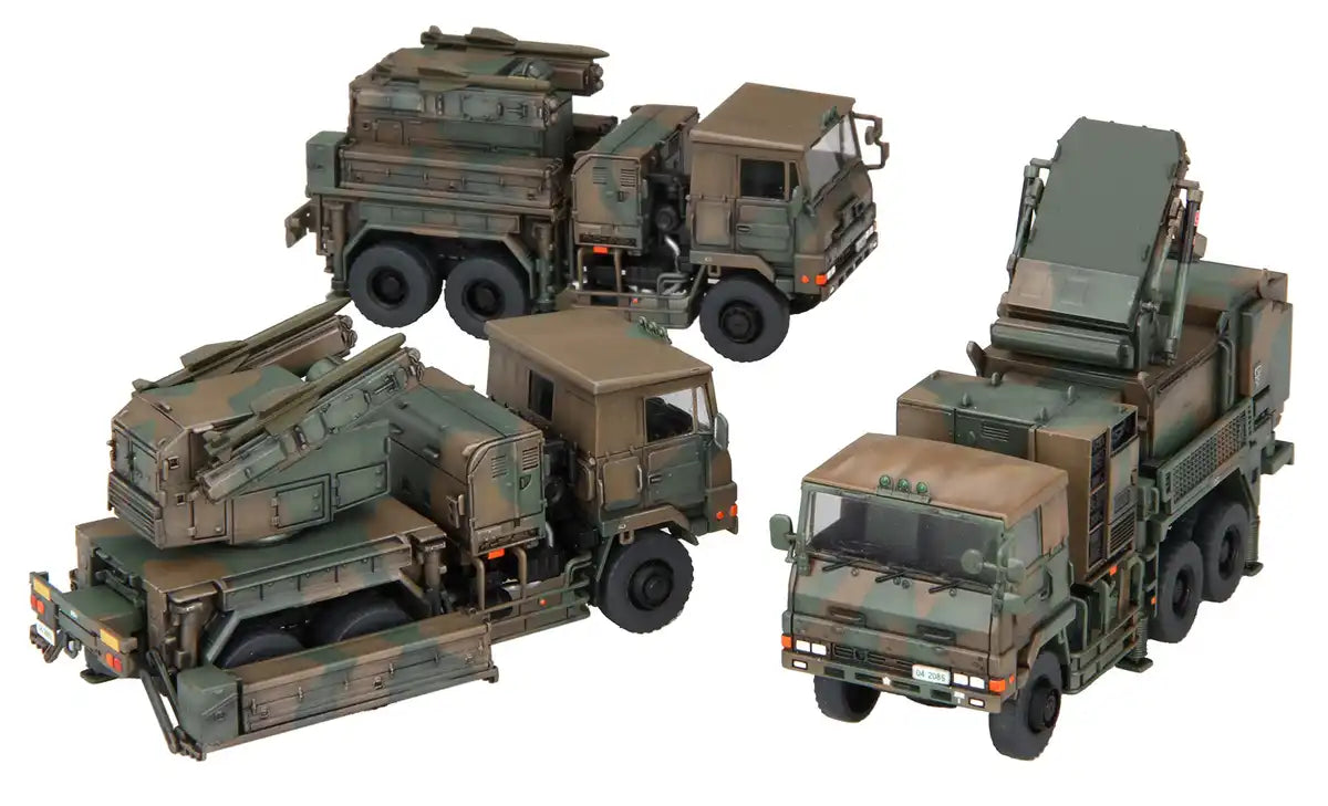 FUJIMI 72M-23 Jgsdf Type 81 Sam Launcher And Fire Control Vehicles 3Pc