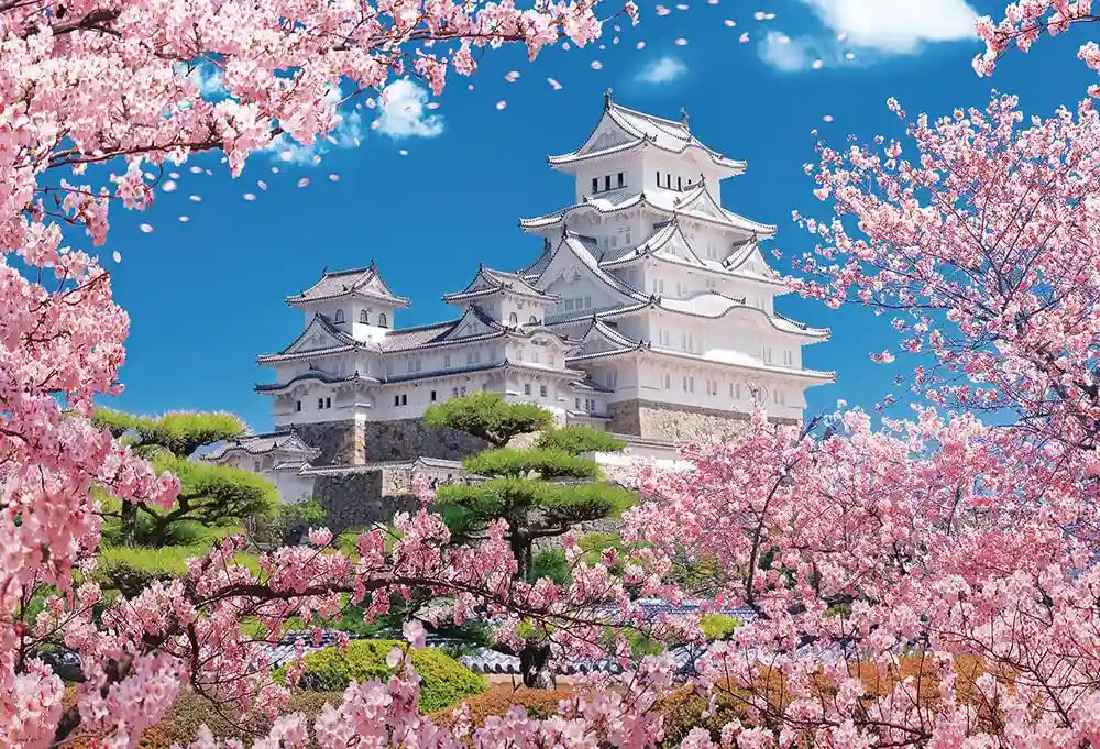 BEVERLY 1000-013 Jigsaw Puzzle Himeji Castle In Cherry Blossom Style 1000 Pieces- Japan Figure Store - #1 Bring To You The Best Japanese Goods