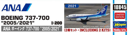 HASEGAWA 1/200 Ana Boeing 737-700 '2005/2011' Plastic Model- Japan Figure Store - #1 Bring To You The Best Japanese Goods
