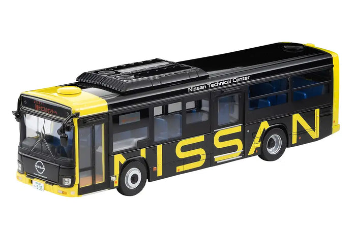 Tomytec Tomica Limited Vintage Neo Isuzu Elga Nissan Shuttle Bus Ikazuchi in Yellow/Black 1/64 Scale- Japan Figure Store - #1 Bring To You The Best Japanese Goods