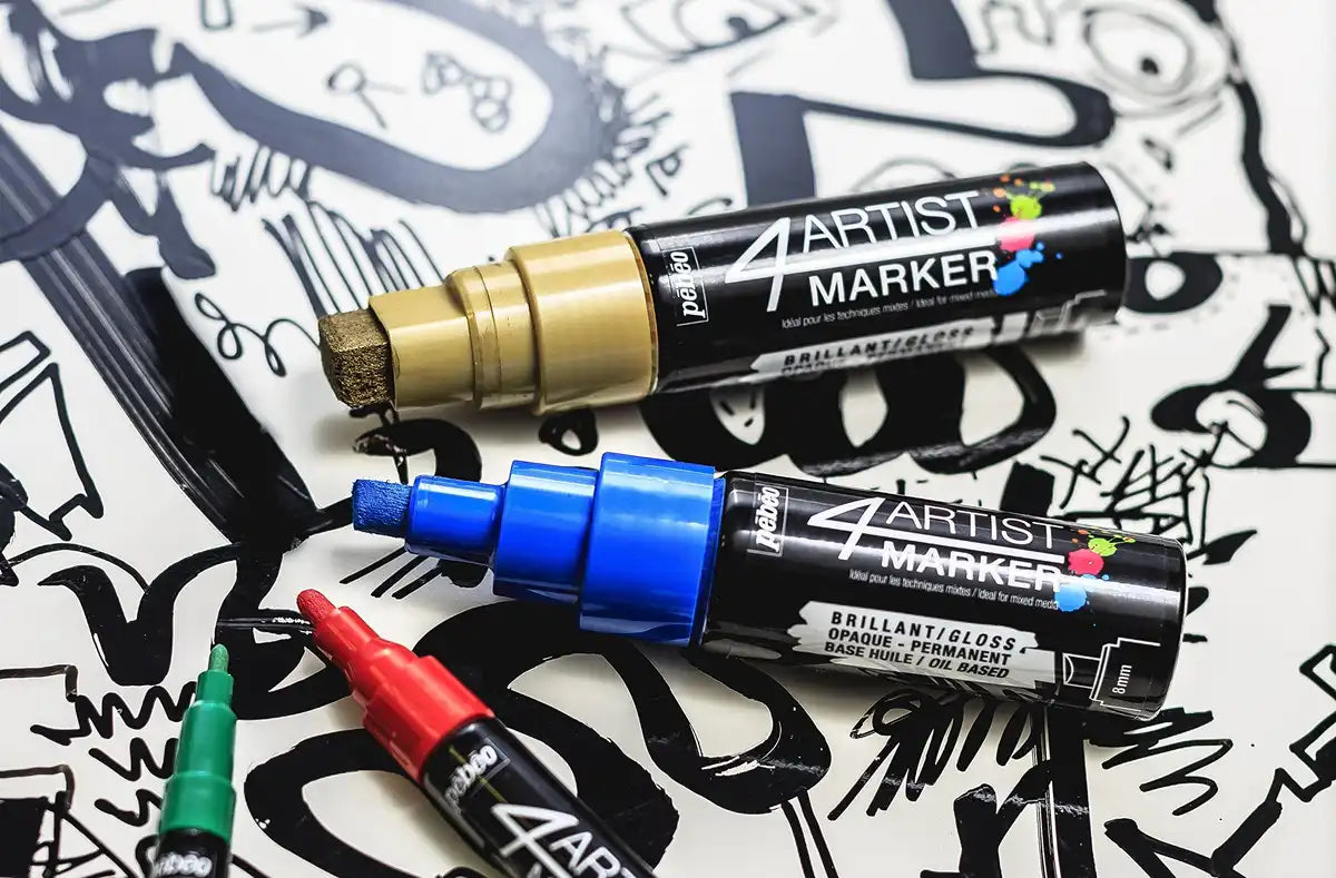 GAIANOTES Gpm01245 Opaque 4 Artist Marker 4Mm Black Hobby Tools- Japan Figure Store - #1 Bring To You The Best Japanese Goods