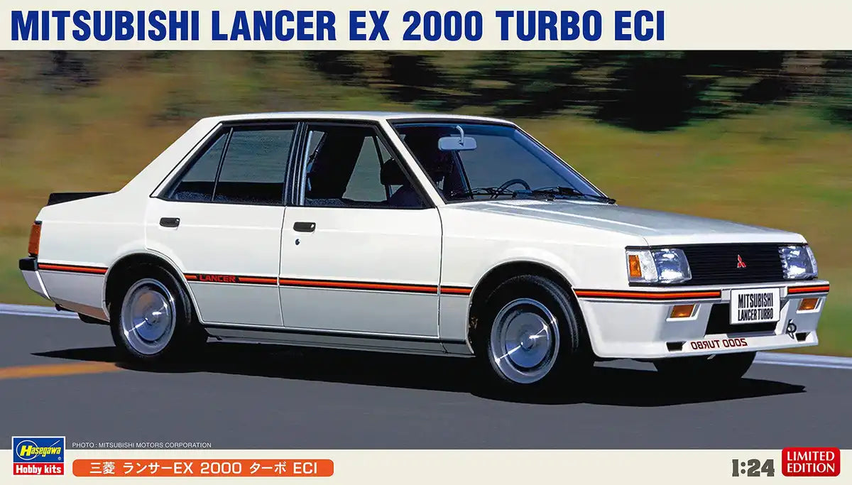 Hasegawa 1/24 Mitsubishi Lancer Ex 2000 Turbo Eci Japanese Classical Car Models- Japan Figure Store - #1 Bring To You The Best Japanese Goods