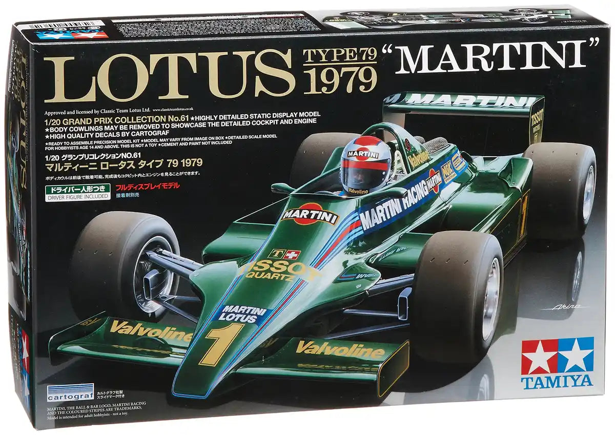 TAMIYA 20061 Lotus Type 79 1979 Martini 1/20 Scale Kit- Japan Figure Store - #1 Bring To You The Best Japanese Goods