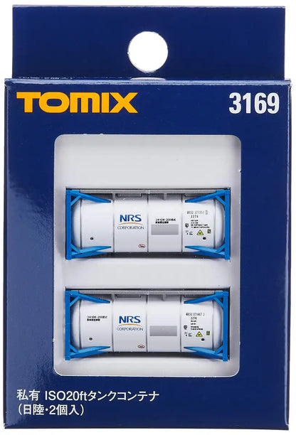 Tomytec Iso20Ft Nippon Riku Tank Container 2-Pack Tomix N Gauge 3169 Railway Model- Japan Figure Store - #1 Bring To You The Best Japanese Goods