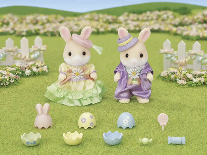 Epoch Sylvanian Families Margaret Rabbit Easter Pair Set Age 3 and Up Dollhouse Toy- Japan Figure Store - #1 Bring To You The Best Japanese Goods