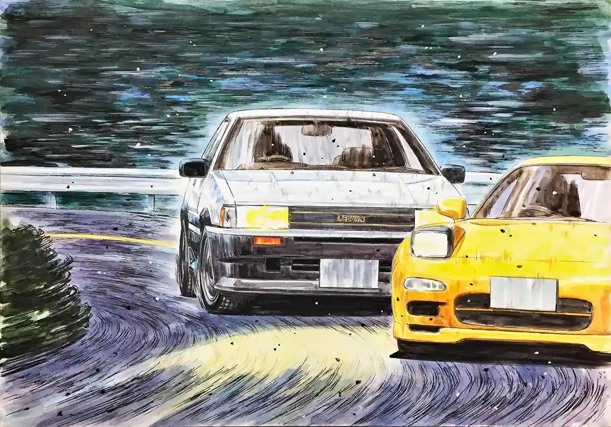 FUJIMI Isd-06 Toyota Ae86 Levin Wataru Akiyama 1/24 Scale Kit- Japan Figure Store - #1 Bring To You The Best Japanese Goods
