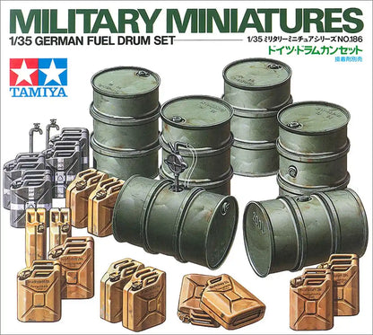 Tamiya 1/35 German Army Drum Can Set Plastic Model - Military Miniature Series- Japan Figure Store - #1 Bring To You The Best Japanese Goods