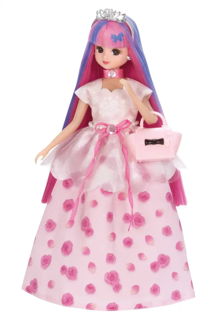 TAKARA TOMY Licca Dress Aqua Curl Dress Set Lady Rose 108139- Japan Figure Store - #1 Bring To You The Best Japanese Goods