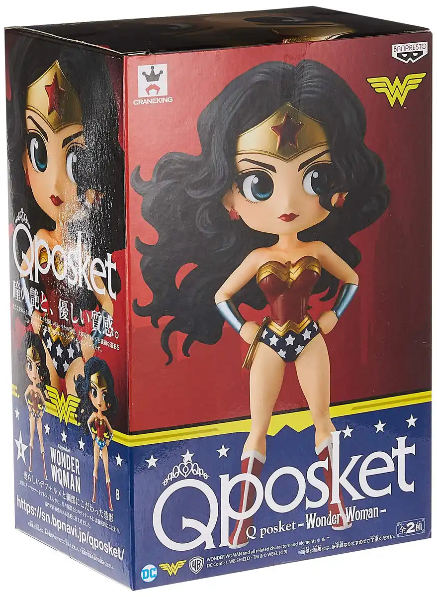Banpresto Dc Comics Q Posket Wonder Woman Normal Color Figure - Japan- Japan Figure Store - #1 Bring To You The Best Japanese Goods