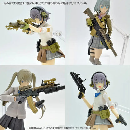 TOMYTEC Military Series 1/12 Little Armory Ls05 M4A1 Miyo Asato Mission Pack Plastic Model- Japan Figure Store - #1 Bring To You The Best Japanese Goods