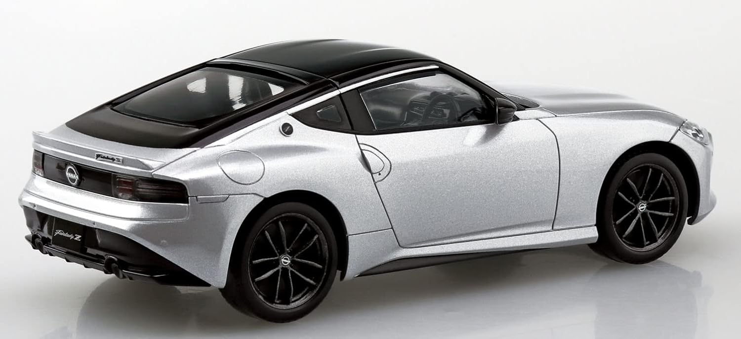 Aoshima Bunka Kyozai 1/32 The Snap Kit Series Nissan Rz34 Fairlady Z Brilliant Silver Color Coded Plastic Model 17-D