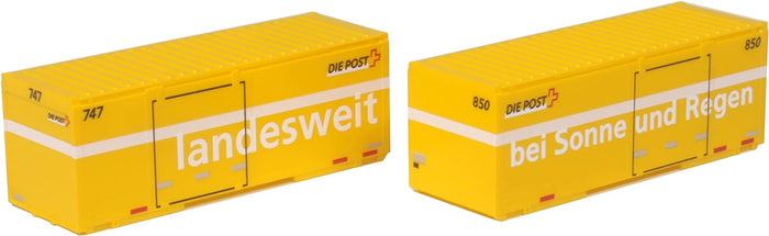 KATO 23-591A Swiss Post Container 2 Pcs. N Scale- Japan Figure Store - #1 Bring To You The Best Japanese Goods