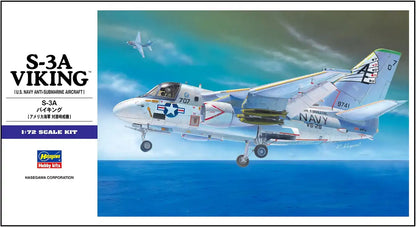 HASEGAWA - 1/72 S-3A Viking - U.S. Navy Anti-Submarine Aircraft Plastic Model- Japan Figure Store - #1 Bring To You The Best Japanese Goods