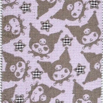 SANRIO Antibacterial Face Towel Kuromi- Japan Figure Store - #1 Bring To You The Best Japanese Goods