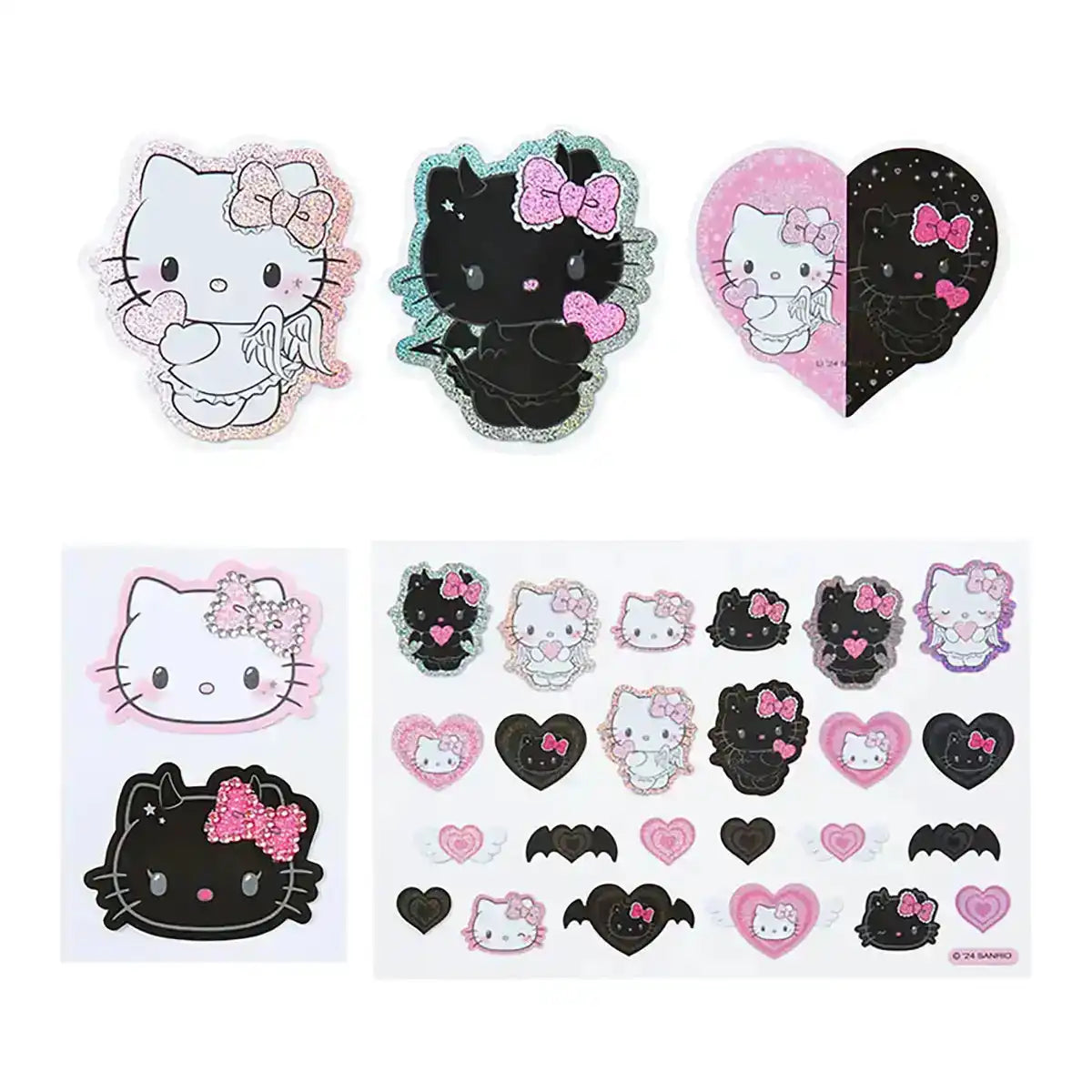 Sanrio Hello Kitty Angel & Devil Sticker Set Durable 931934- Japan Figure Store - #1 Bring To You The Best Japanese Goods