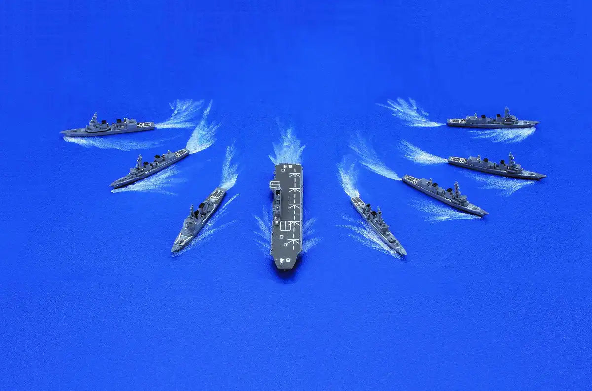 Fujimi Model 1/3000 Collectable Warship Series No.33 Maritime Self-Defense Force 4Th Escort Group Plastic Model Warship 33- Japan Figure Store - #1 Bring To You The Best Japanese Goods