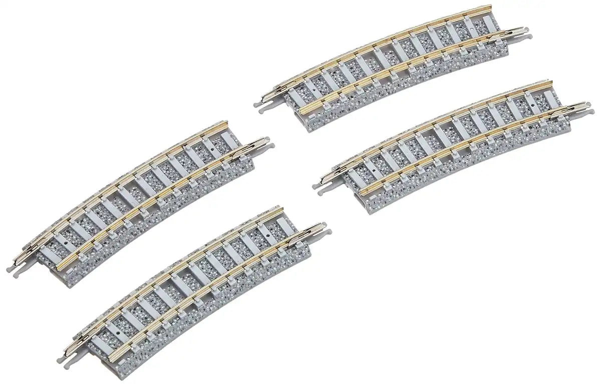 Tomytec Tomix Curved PC Rail Set of 4 C243-15 N Gauge Tracks