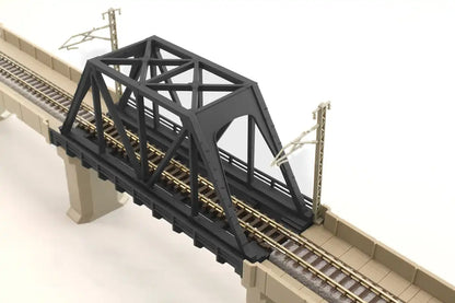 Rokuhan Black Single Track Short Truss Bridge for Z Gauge- Japan Figure Store - #1 Bring To You The Best Japanese Goods