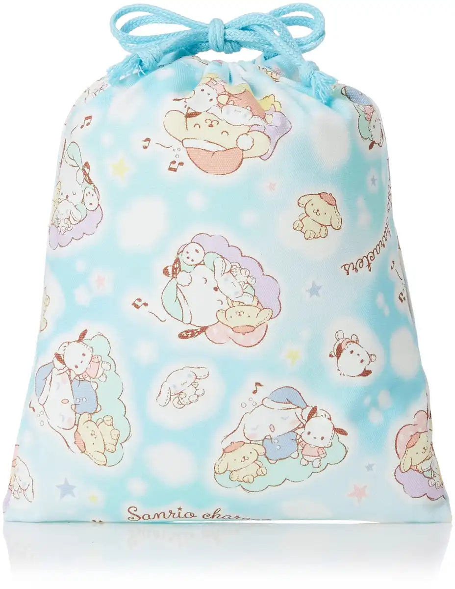 Sanrio Small Drawstring Bag Cg-2766 Blue Durable and Cute Storage Solution- Japan Figure Store - #1 Bring To You The Best Japanese Goods
