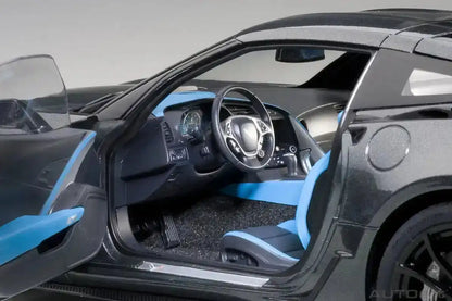 Autoart 1/18 Corvette C7 Gransport Gray/Black/Blue Hashmark- Japan Figure Store - #1 Bring To You The Best Japanese Goods