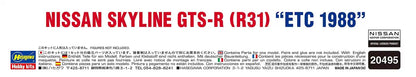 HASEGAWA 1/24 Nissan Skyline Gts-R R31 Etc 1988 Plastic Model- Japan Figure Store - #1 Bring To You The Best Japanese Goods