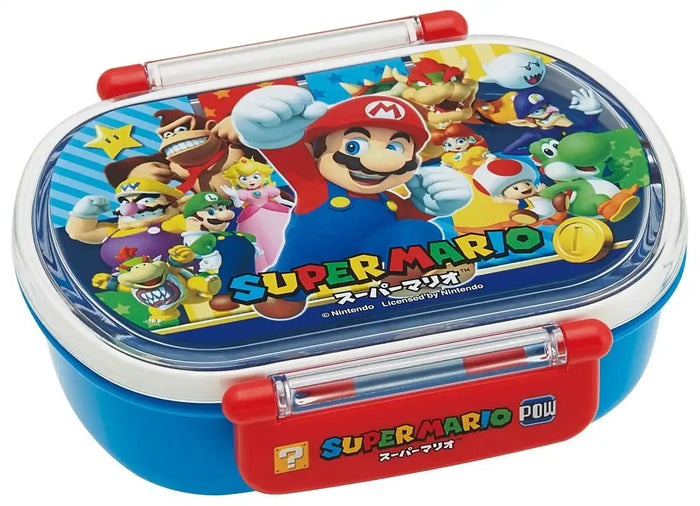 Skater Super Mario 17 Bento Box 360Ml Japanese Made Lunch Box- Japan Figure Store - #1 Bring To You The Best Japanese Goods