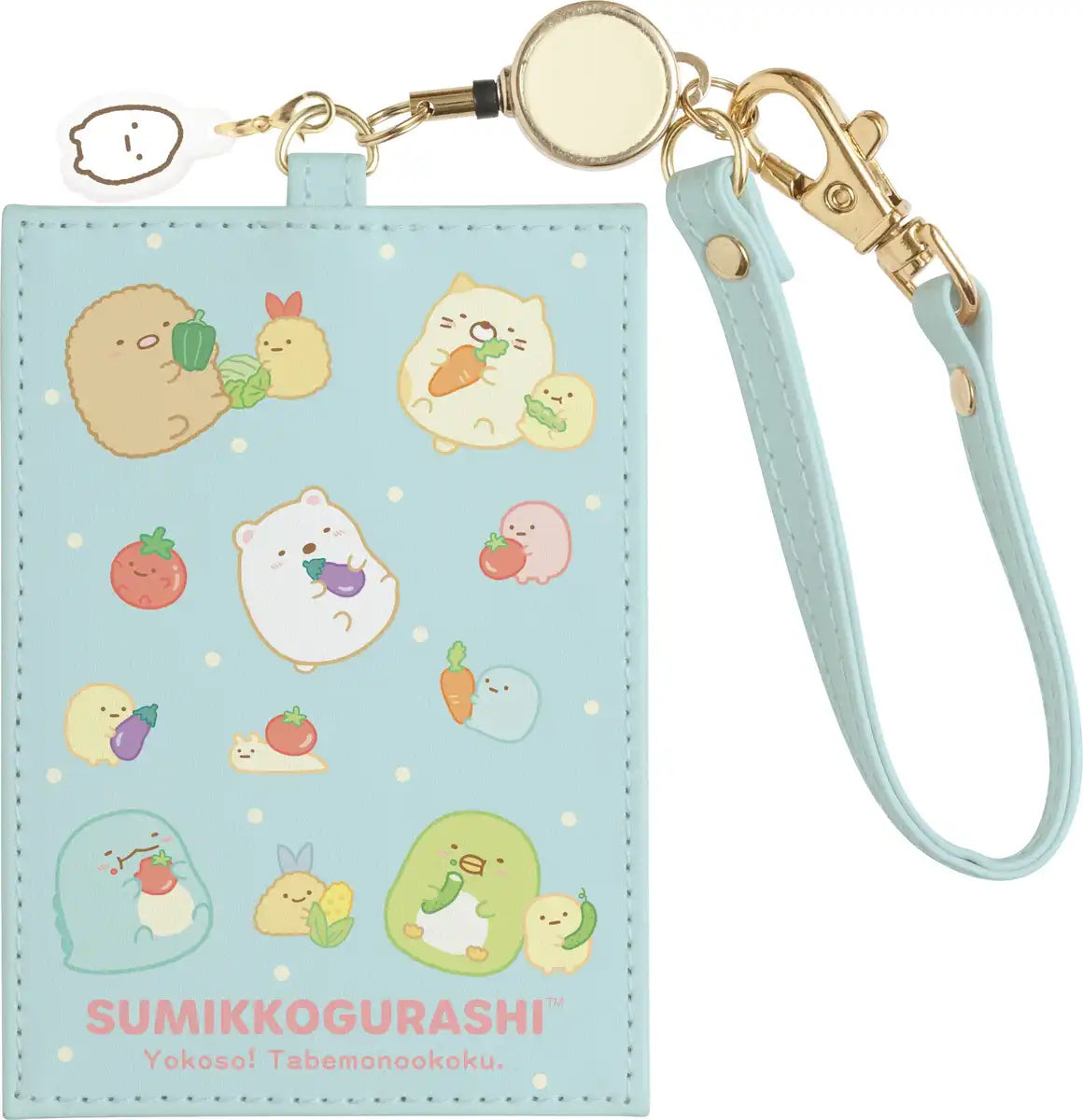 San-X Sumikko Gurashi Welcome Food Kingdom Pass Case With Reel- Japan Figure Store - #1 Bring To You The Best Japanese Goods