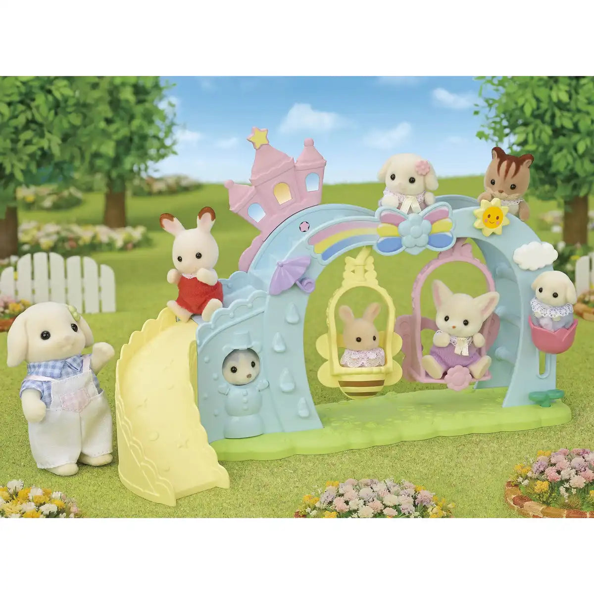 Epoch Sylvanian Families Playset S-71 St Mark Certified Ages 3+ Dollhouse Swing Set- Japan Figure Store - #1 Bring To You The Best Japanese Goods