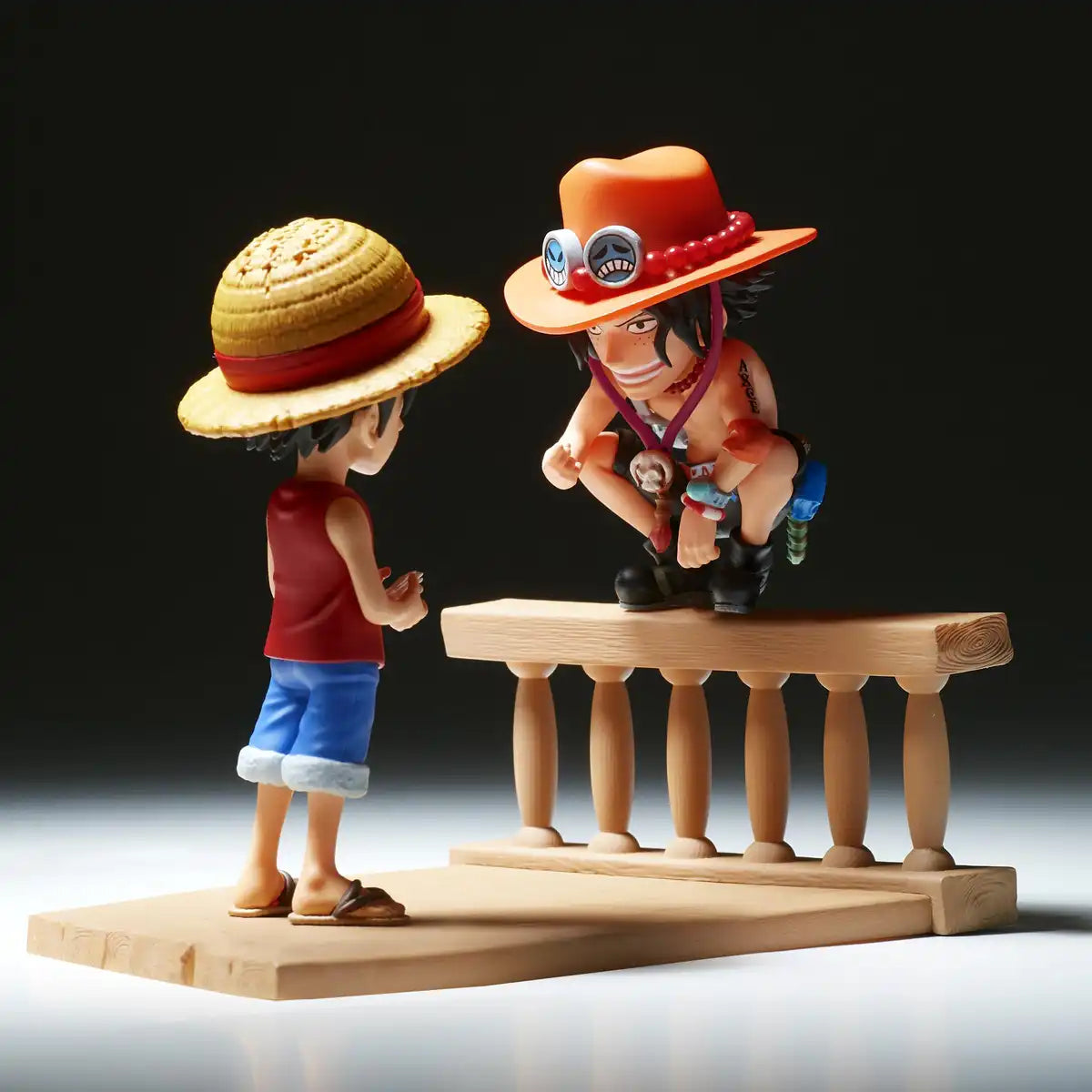 Banpresto One Piece Luffy & Ace Figures - Bandai Spirits World Collectible