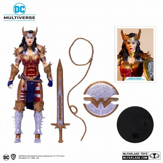 Mcfarlane Toys 7 Inch Wonder Woman Action Figure Variant Todd Mcfarlane Edition