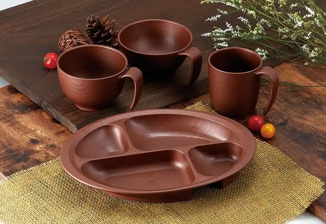 Skater 340ml Cream Bowl - Easy Scooping Wood Grain Made in Japan- Japan Figure Store - #1 Bring To You The Best Japanese Goods