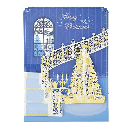 Sanrio Christmas Greeting Cards - Laser Cut Spiral Staircase and Tree Design- Japan Figure Store - #1 Bring To You The Best Japanese Goods