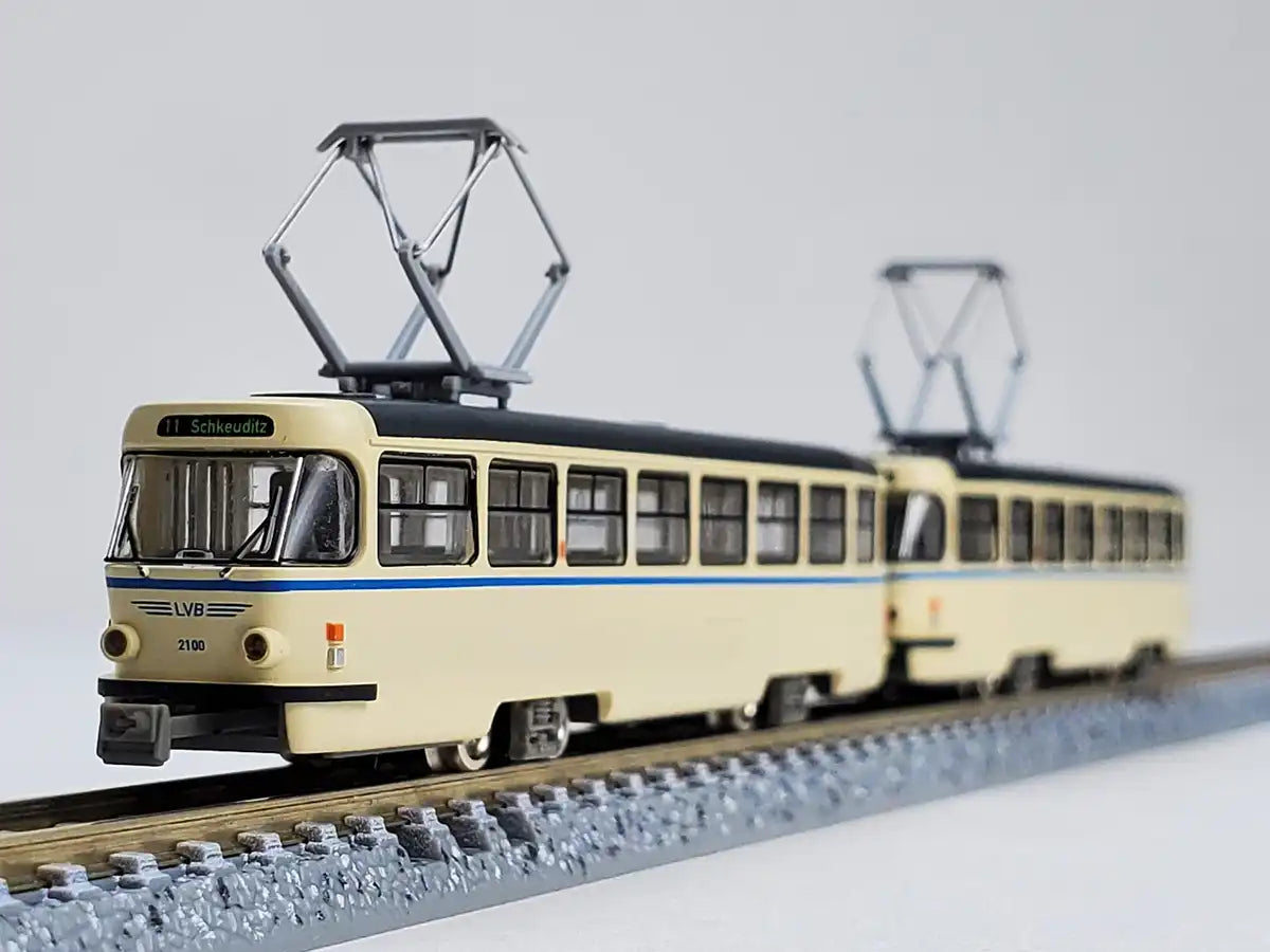 TomyTEC 315728 Système de Tramway Leipzig, Tatra T4, Type D TomyTEC 315728 Système de Tramway Leipzig, Tatra T4, Type D
