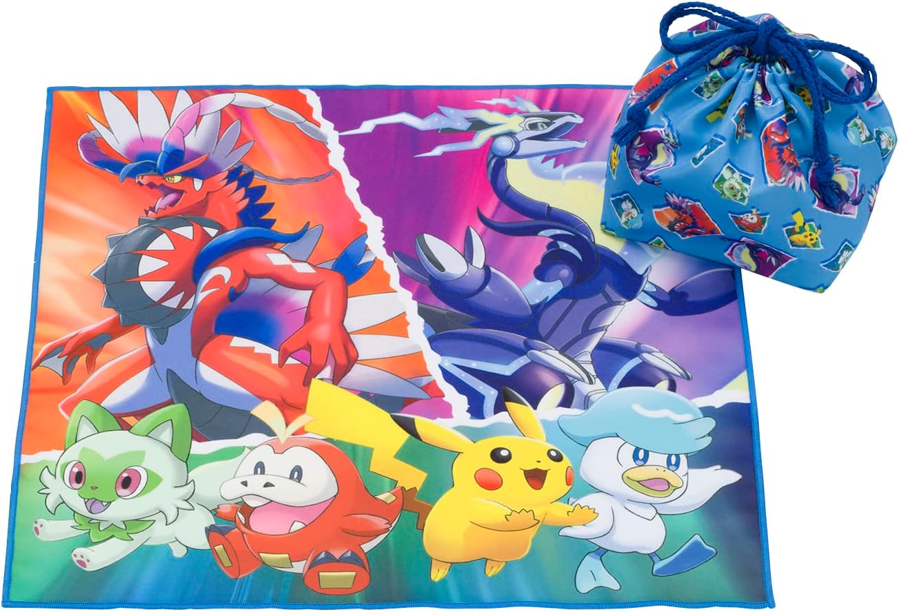 Pokemon Center Original Lunch Drawstring Bag With Cloth New Adventure